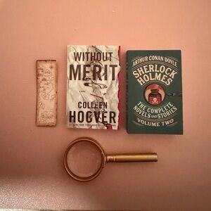 Mini Brands Books - Sherlock Holmes and Without Merit Books + Magnifying Glass